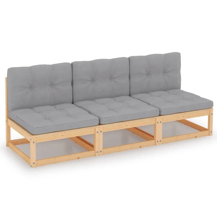 CLOUD Canapé relax - élégant Design - Canapé 3 places avec coussins - Bois de pin massif CHYNEW1679040