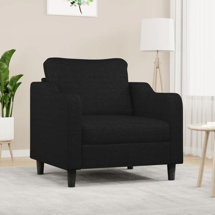Canapé rétro salon/ Fauteuil - noir 60 cm Tissu CC79973927