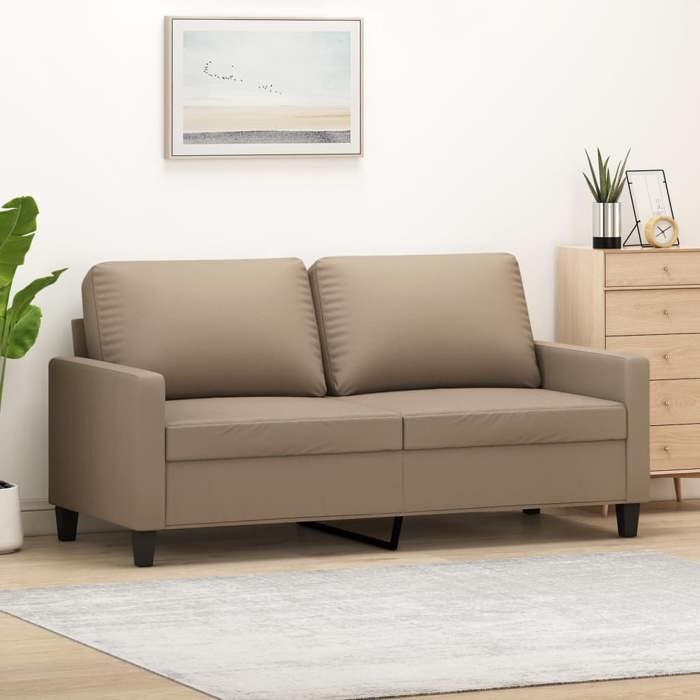 Canapé Relax CLOUD - Canapé à 2 places Cappuccino 140 cm Similicuir 6939