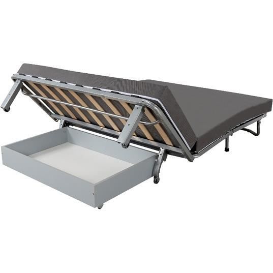Tiroir de canapé Coffre pour BZ couchage 140 - Marque - Modèle - Gris