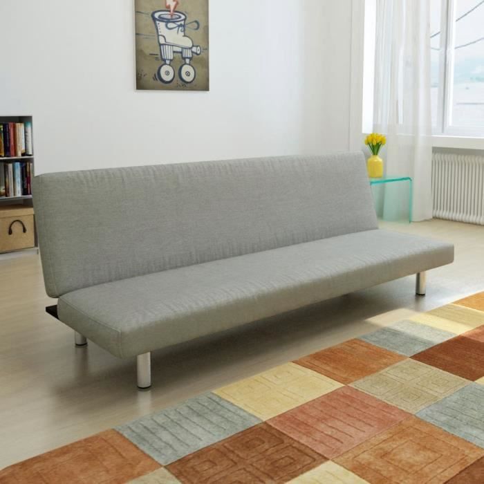 Canapé sofa Clic-clac gris foncé