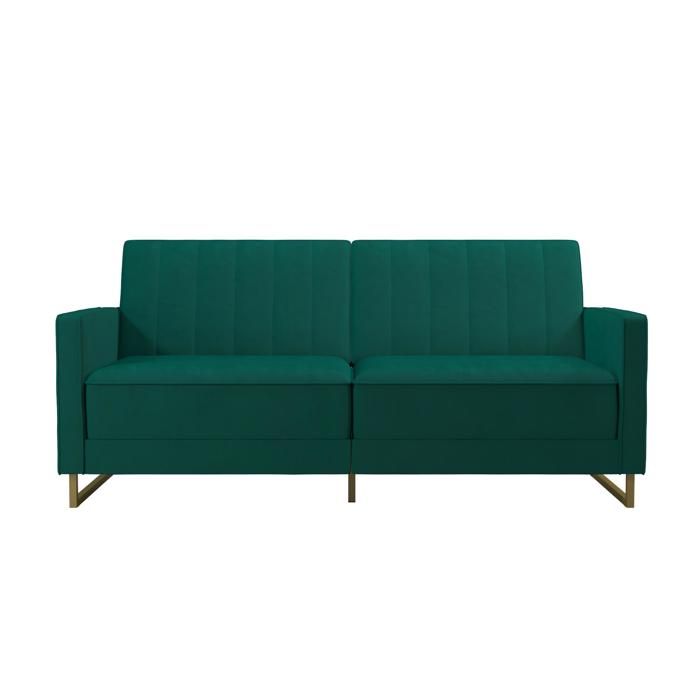 Skylar | Canapé lit 3 places en velours Vert