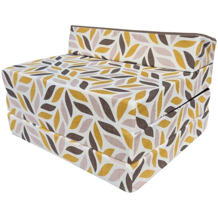 Matelas lit fauteuil futon pliable pliant choix des couleurs - longueur 200 cm (C901)