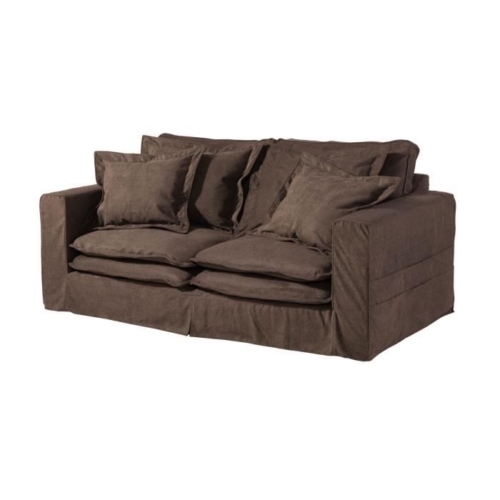 Canapé profondeur XXL 240x144 Brun SOFAS