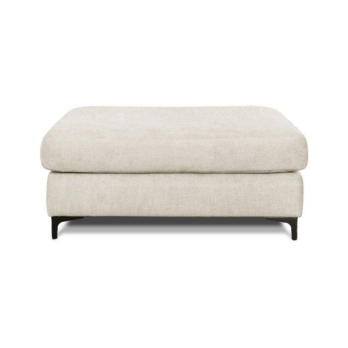 Pouf - MAISON AUBERTIN - Fiesole - Tissu - Beige - 1 place - Classique - Intemporel