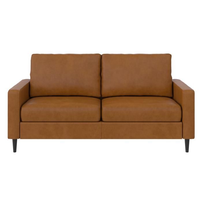 Wainwright | Canapé 3 places en simili cuir camel