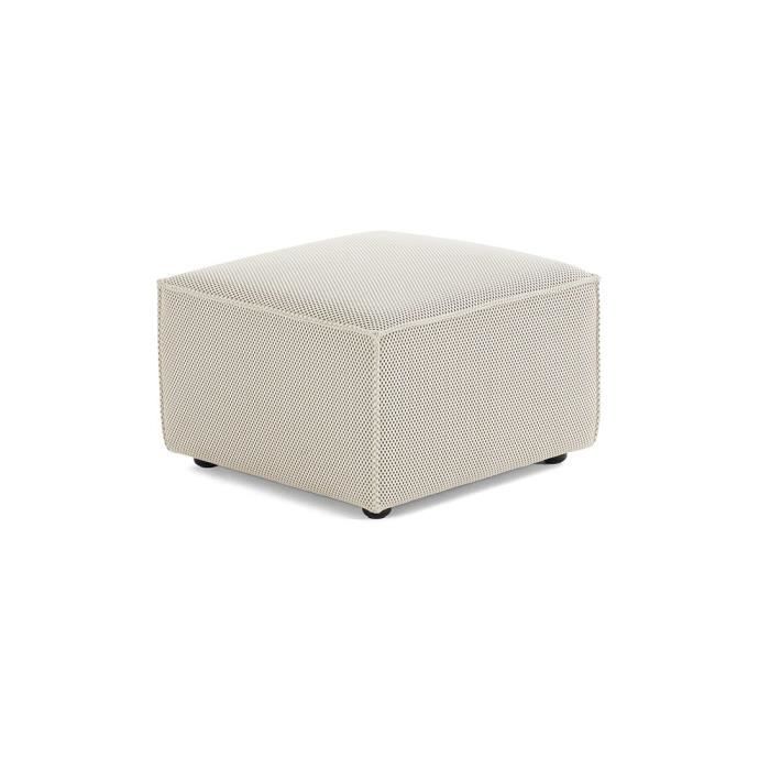 Arty - pouf d'appoint - en tissu mailles 3D - Beige