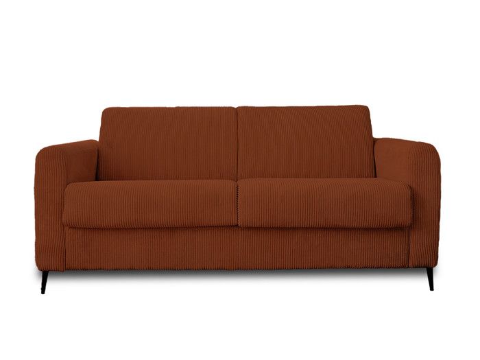 Owen - canapé 3 places convertible - couchage quotidien - matelas 12 cm - en velours côtelé