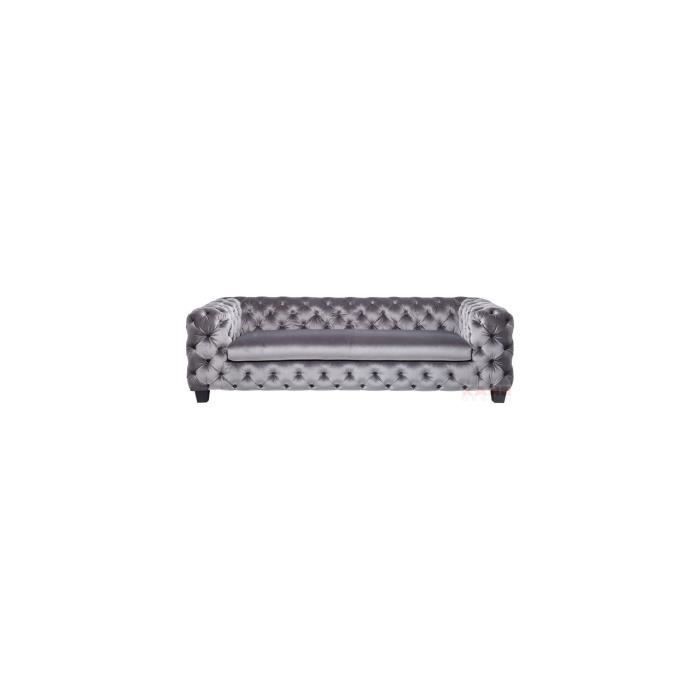 Canapé My Desire Velvet 3 places gris Kare Design