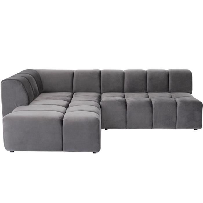 Canapé d'angle - KARE - Belami - Gris - 3 places - Style contemporain