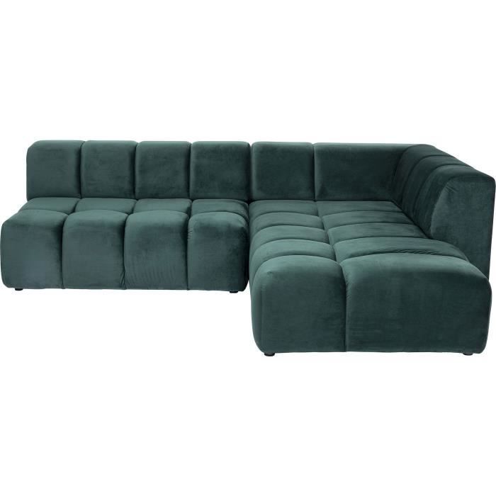 Canapé d'angle Belami droite vert foncé - KARE - Contemporain - Design