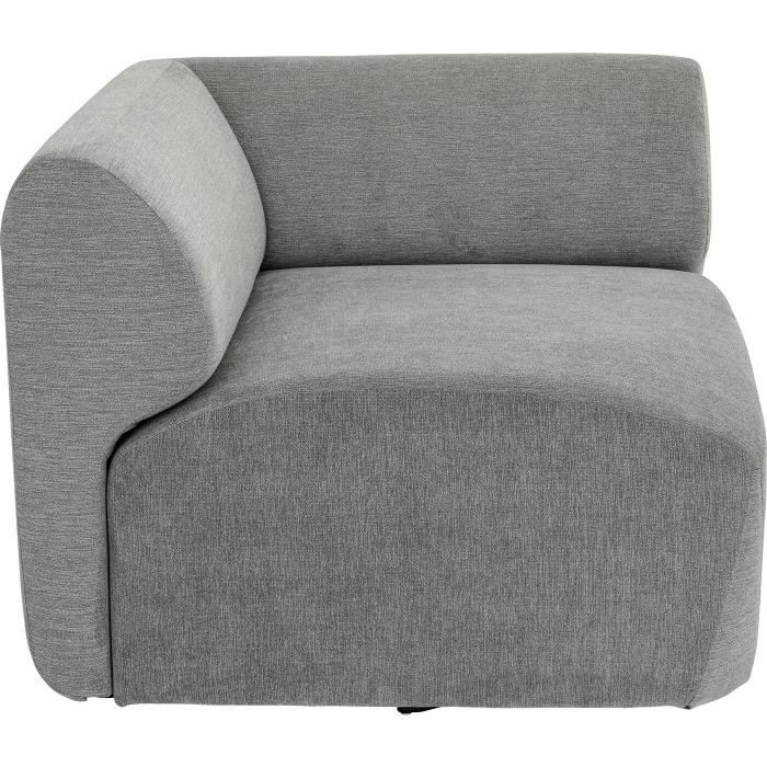 Canapé d'angle Lucca gris - Kare Design - Fixe - Avec accoudoirs - Coffre de rangement