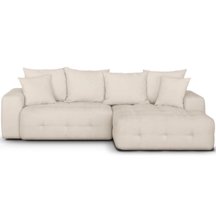 Canapé Léo droit TC beige