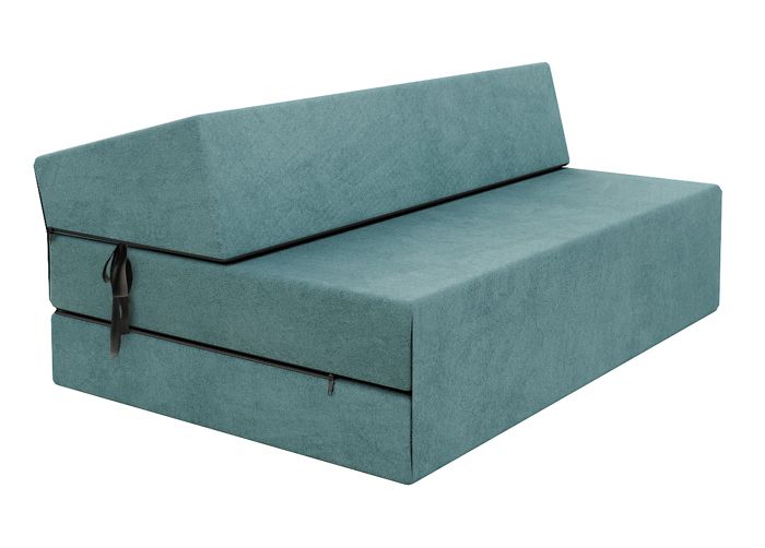 Chauffeuse convertible moderne - FDM - Turquoise 14 cm x 121 cm x 204 cm - Fabrication Européenne