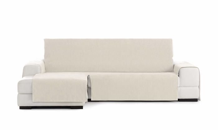 Meridienne Eysa - 1 - Practica Chaise Longue 290cm Gauche Vue Frontale Rabat Couleur 00-ecru