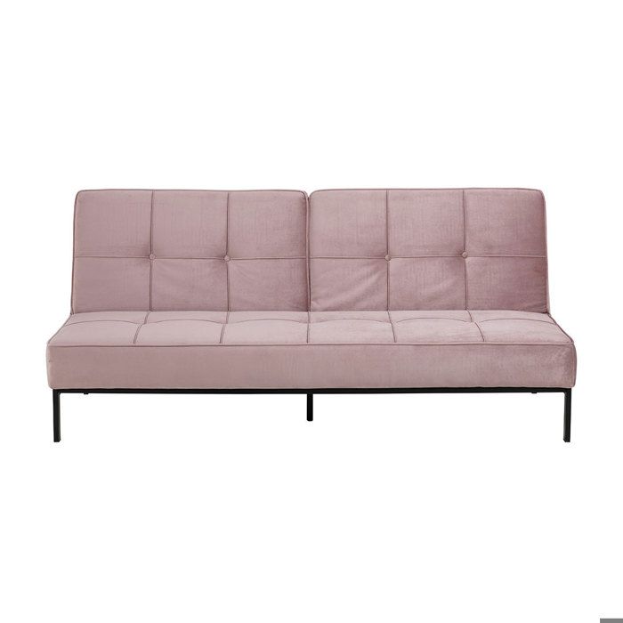 PKline Canapé pour Dormir Par Lit D'Invité Canapé Lit Divan Pliant Lit-Canapé Rose