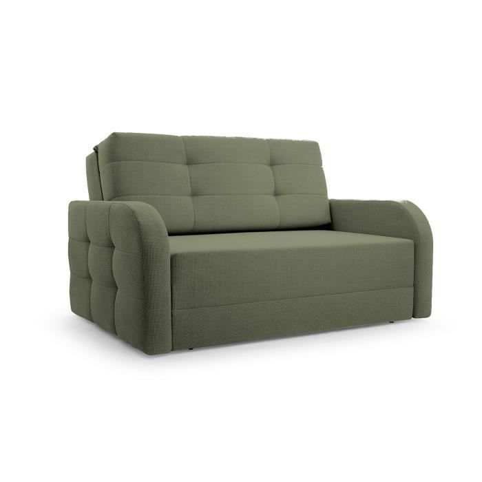 Canapé innovant avec fonction de couchage, meubles de salon, design élégant - Porto 120 - Olive (BRAGI 77)
