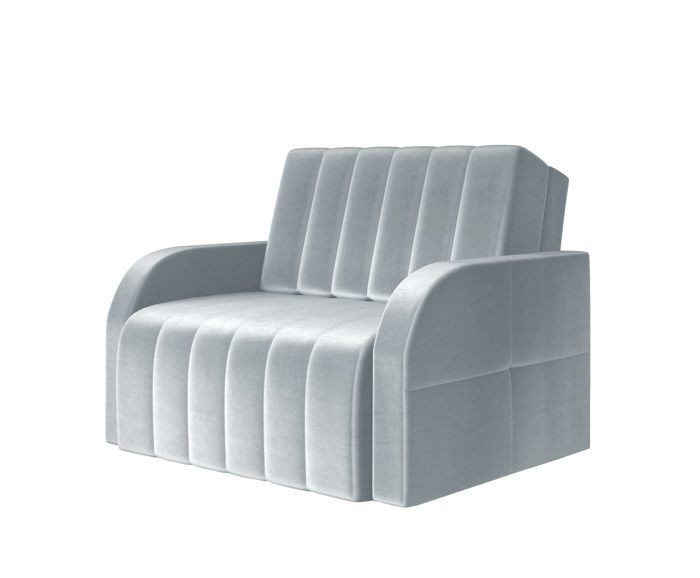 Canapé-lit avec Fonction de Couchage Petit et Confortable Fauteuil de Relaxation pour Enfant - Montana 80 (Gris Clair - Paros 05)