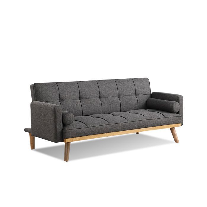 Banquette Clic Clac 3 places gris - Olan