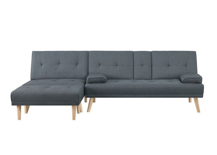 STOCKHOLM - Canapé scandinave convertible et modulable gris
