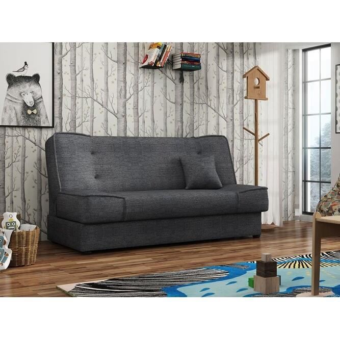 Canapé-lit Columbus 117 - Enjoy 24 - 175x80x80cm - Gris