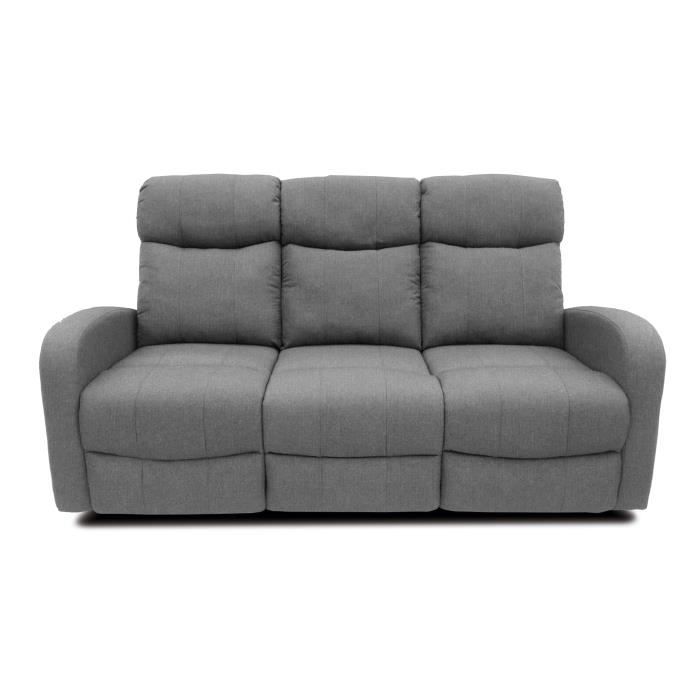 Canapé Relax - Lagos - Venprodin - 100X185X95Cm - Gris