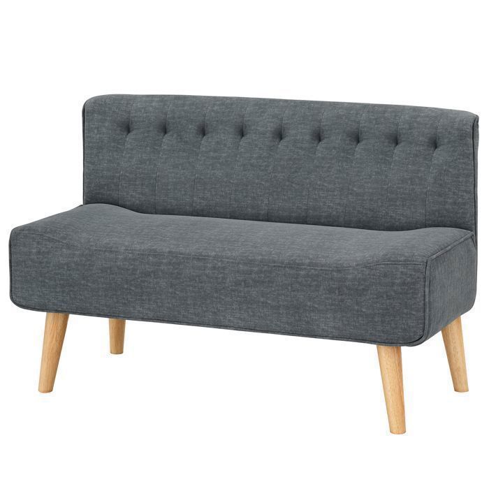CANAPE CONVERTIBLE 117CM,GRIS- Canapé, 2 Places en Tissu rembourré, Canapé Fixe