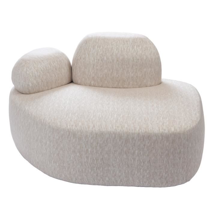 Canapé - AMADEUS - Sable - 2 places - Tissu - Contemporain