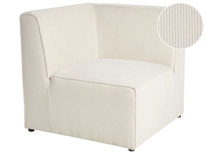 Module d'angle en velours côtelé beige pour canapé LEMVIG