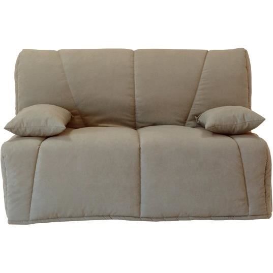 Canapé lit BZ CONFORTEAM EDEN - Taupe - Matelas 35 kg - Couchage 140 x 190cm