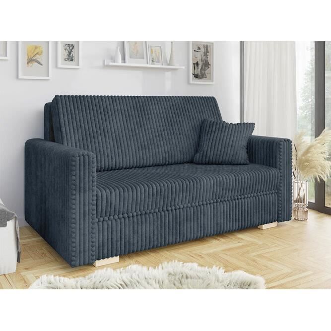 Canapé-lit Columbus 205 - Tilia 77 - Bleu - 153x85x100cm