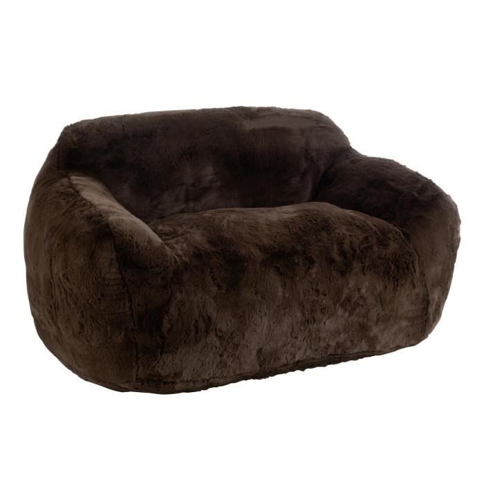 Canapé Droit 2 Places "Cutie" 152cm Marron