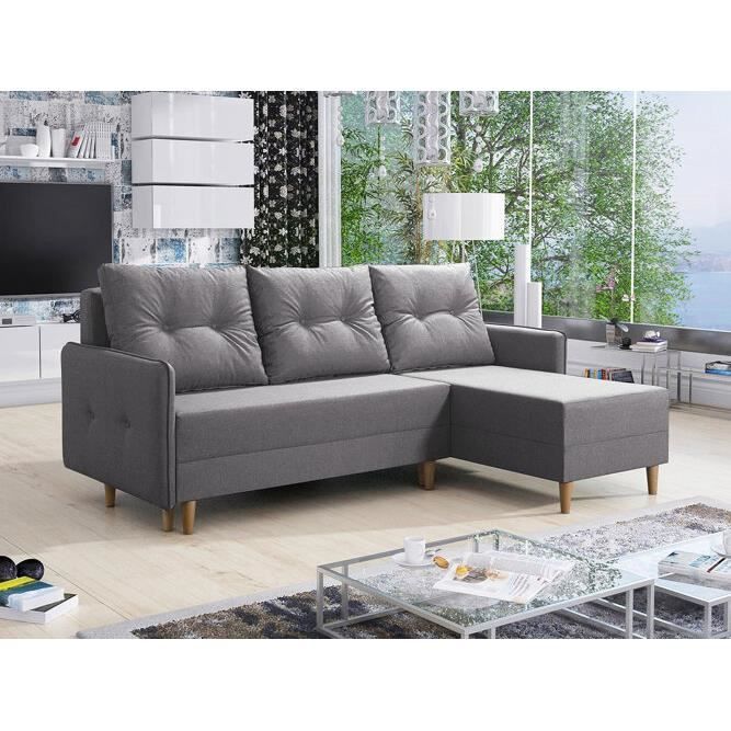Canapé d'angle de style scandinave - Canapé d'angle Muncie 101 319252 - Lux 05 - 222x93x145cm