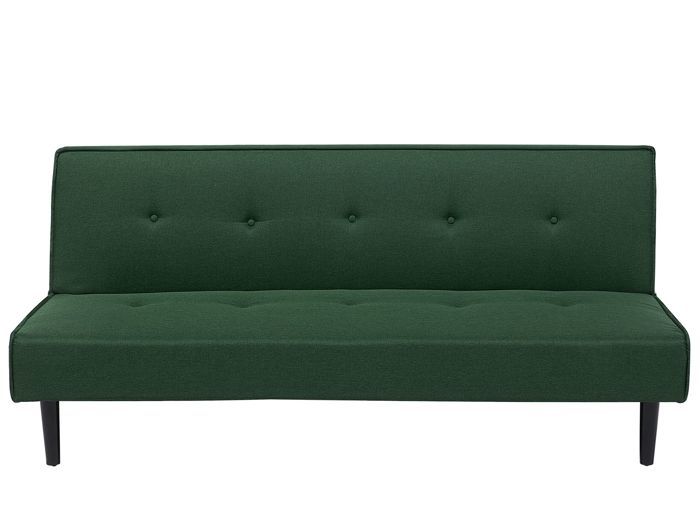 Canapé convertible 3 places en tissu vert foncé VISBY