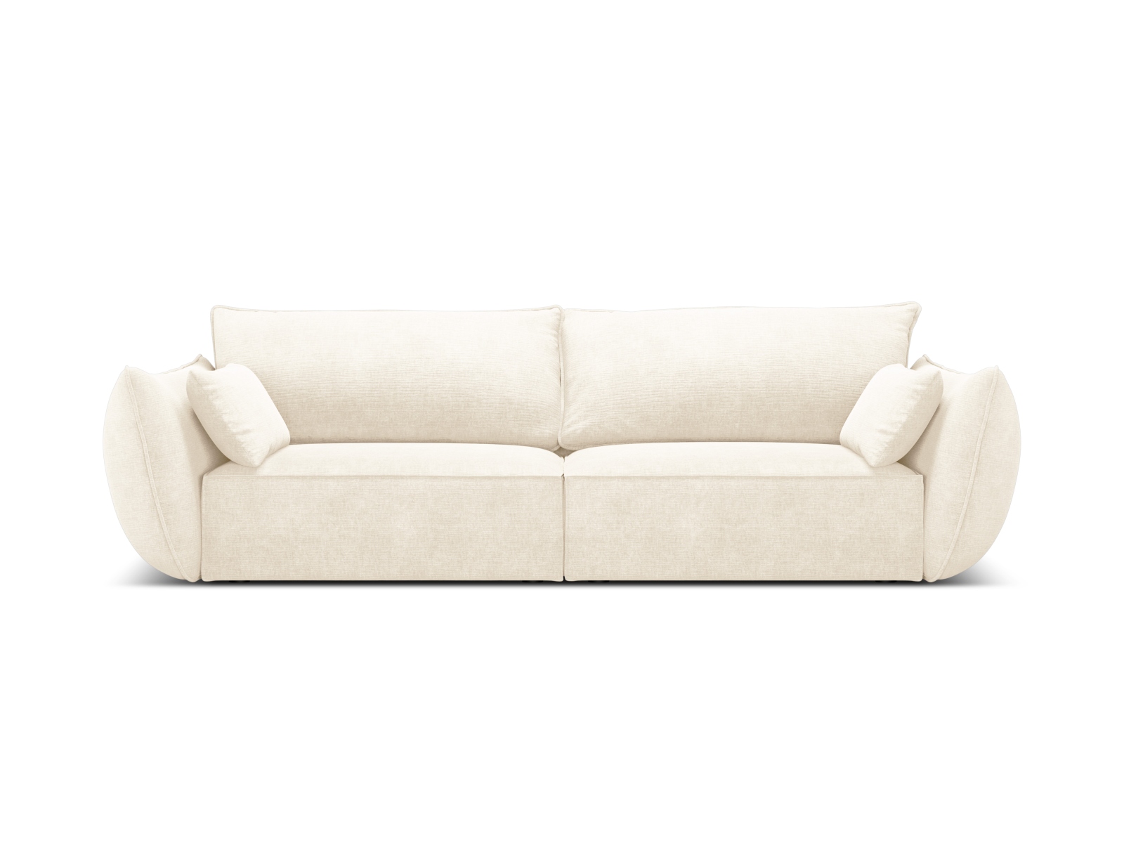 kaelle - Canapé velours côtelé Beige