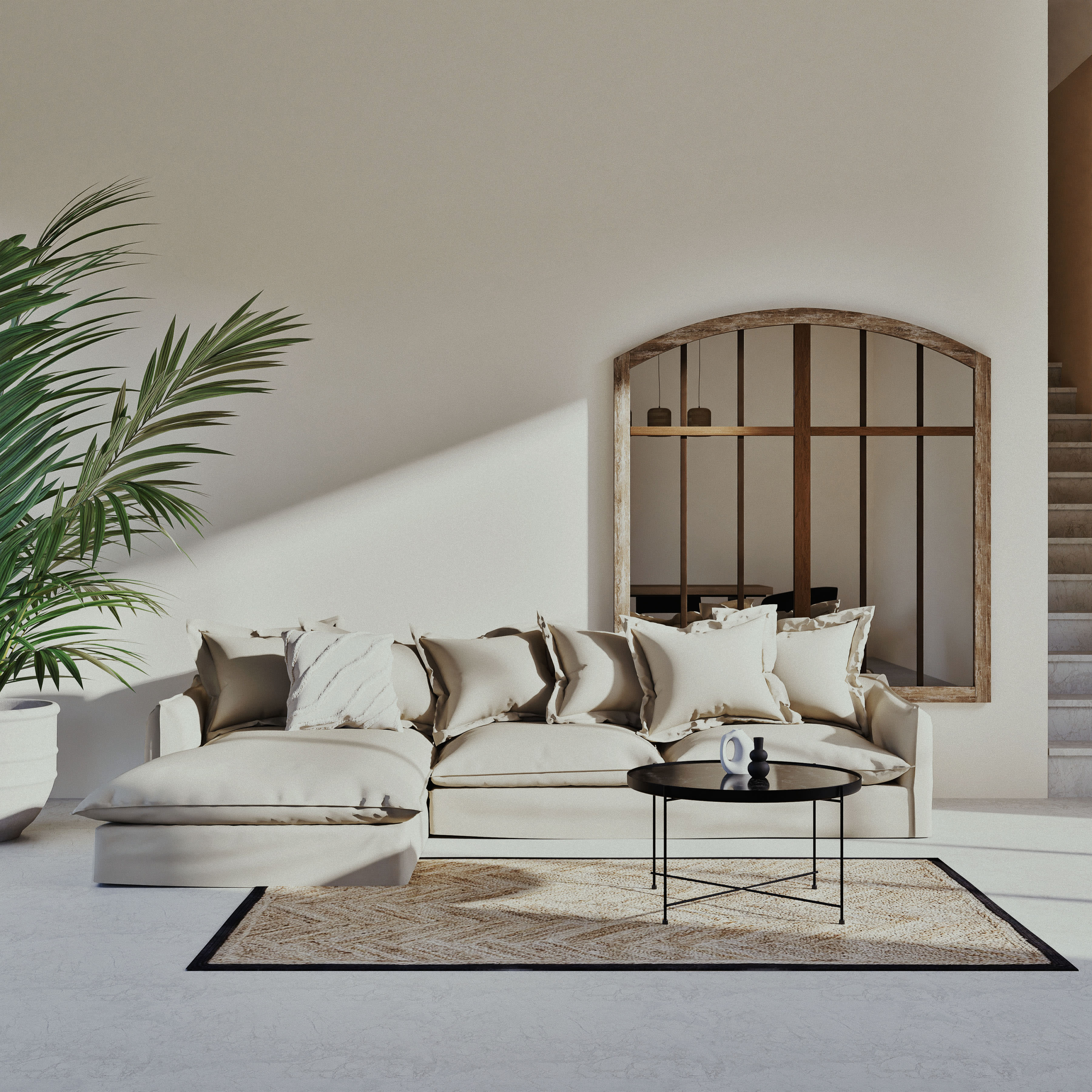 barcelone - Canapé Beige