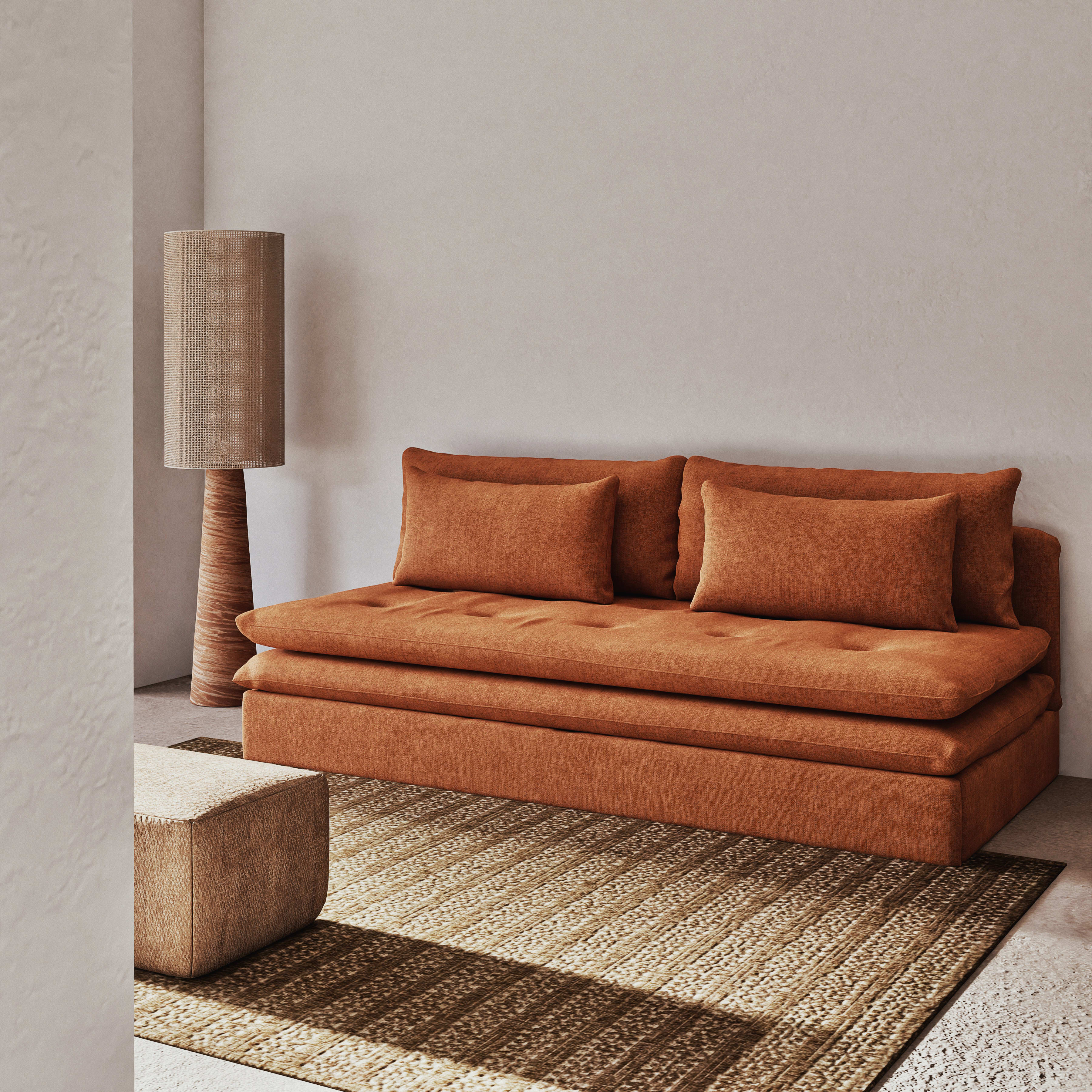 clio - Canapé convertible Rouge