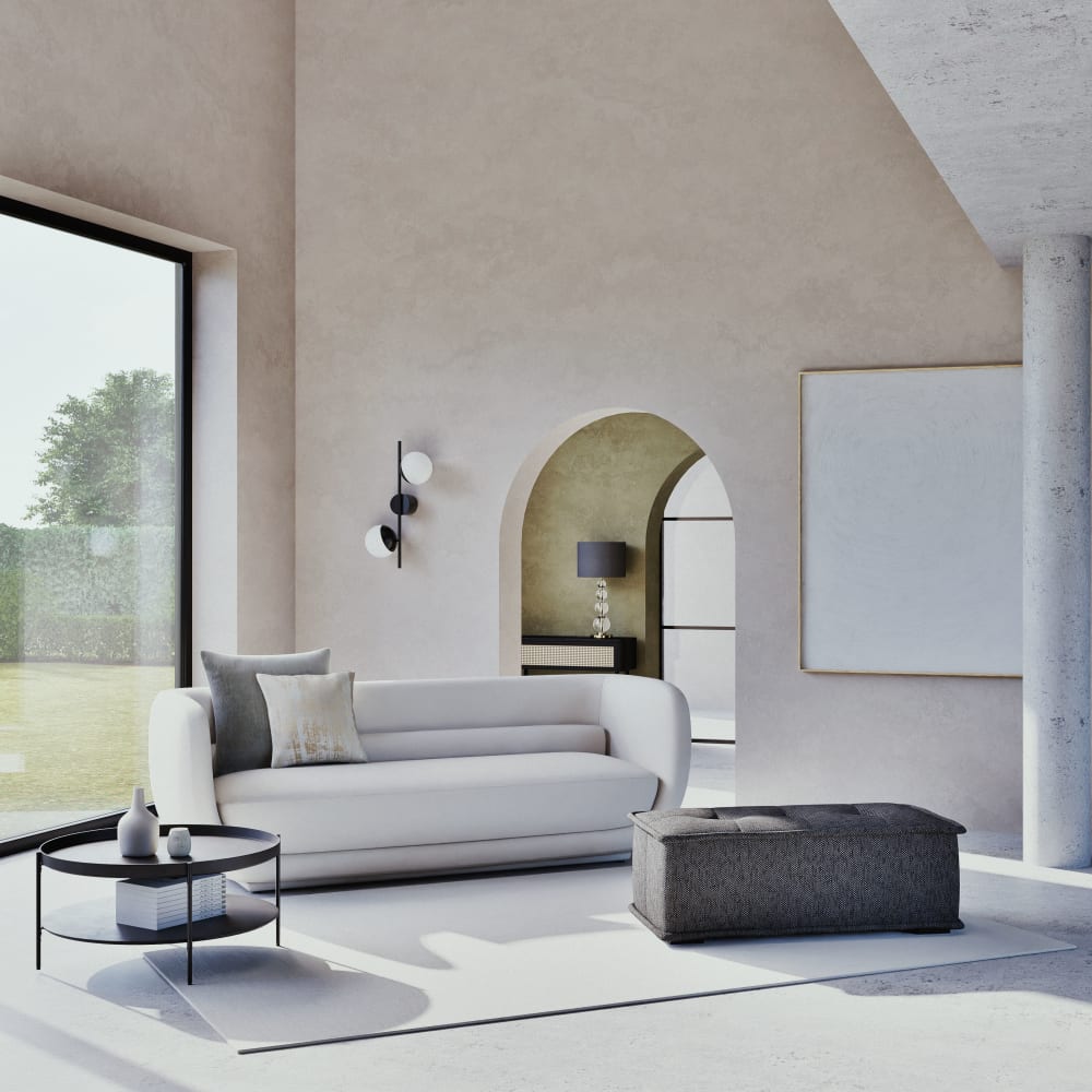 neo-elementary - Canapé Noir