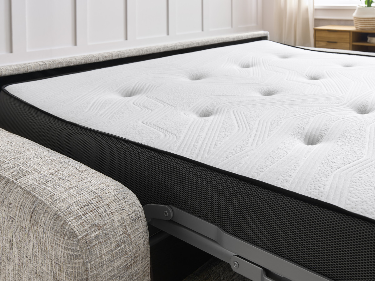 Canapé CHARLES droit convertible ouverture express beige 140x195 BOBOCHIC 3 places - Vue supplémentaire 3