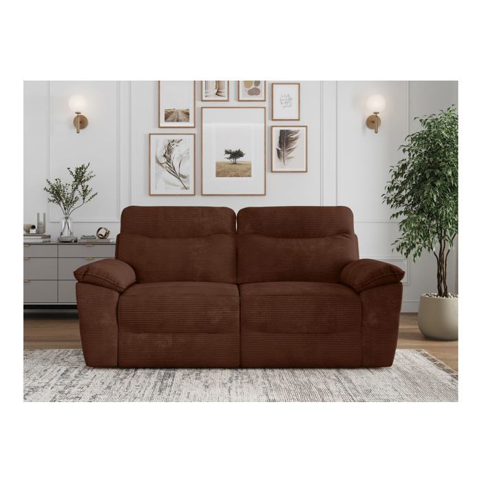 Canapé Ross - relaxation électrique 3 places en velours côtelé - Vue supplémentaire 1