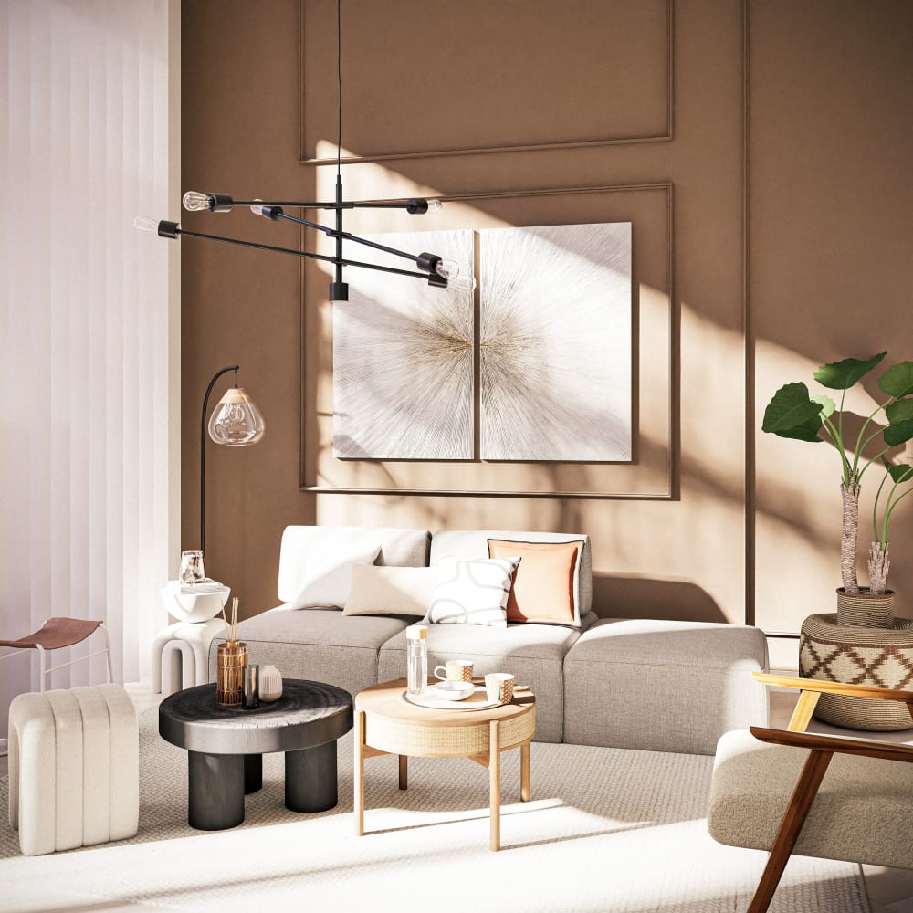 Astus - Chauffeuse canapé modulable gris chiné - Vue supplémentaire 3