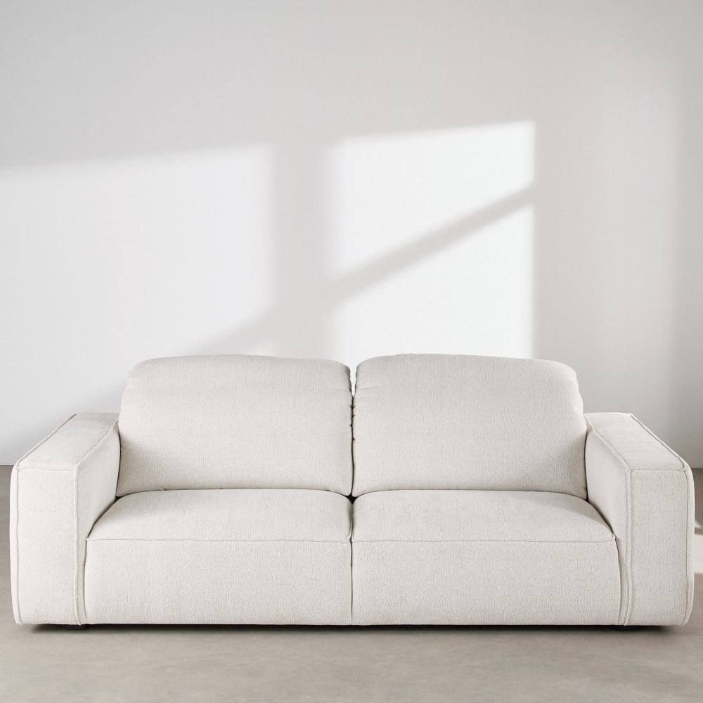 Barack - Canapé blanc tétières réglables - Vue supplémentaire 2