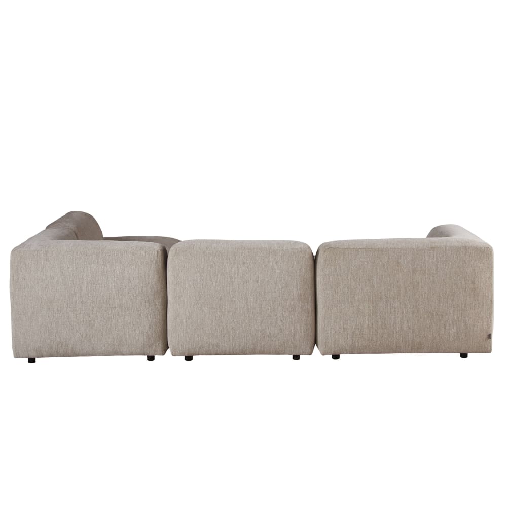 Buddy - Canapé d'angle droit 4/5 places beige - Vue supplémentaire 3