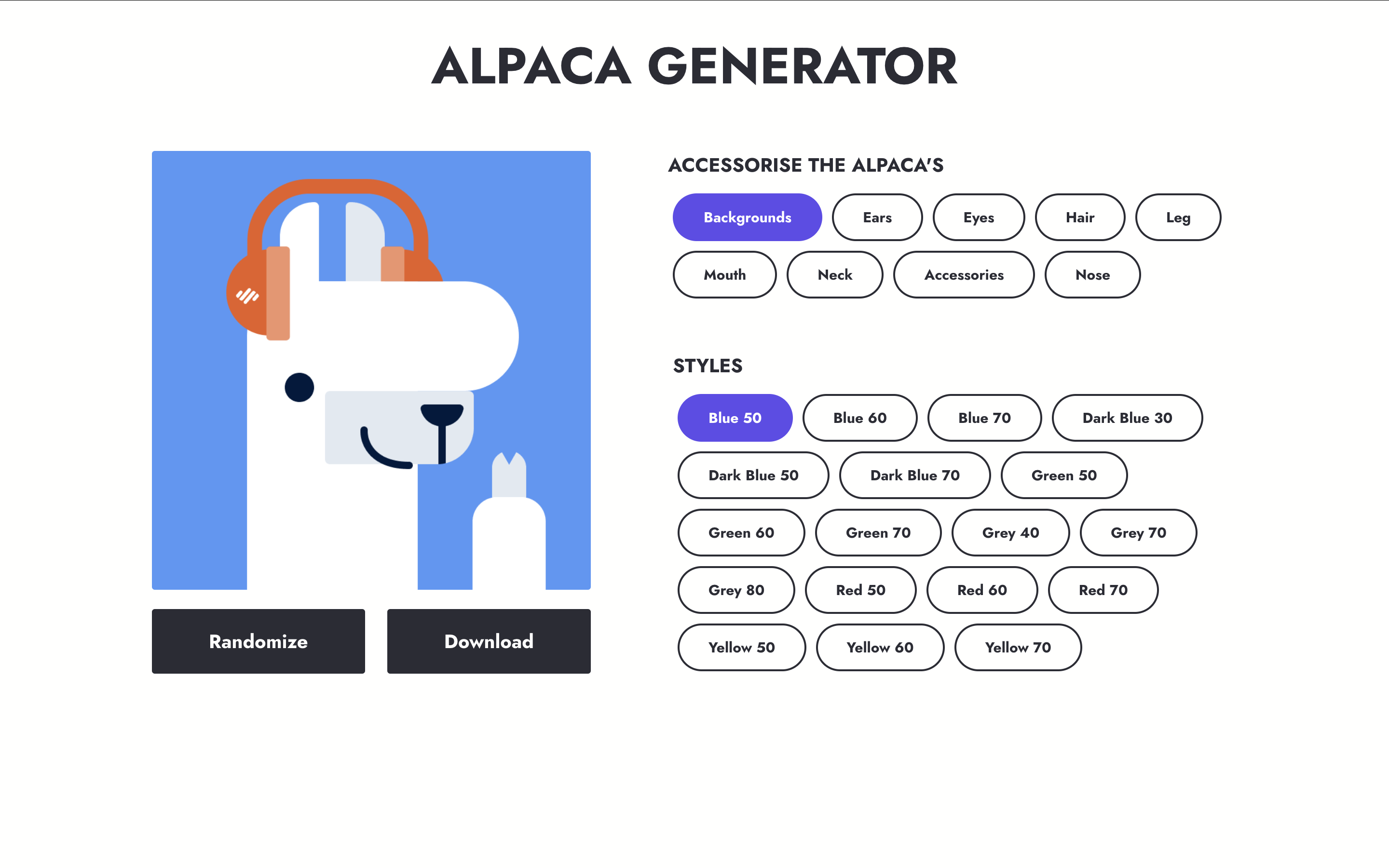 ALPACA GENERATOR