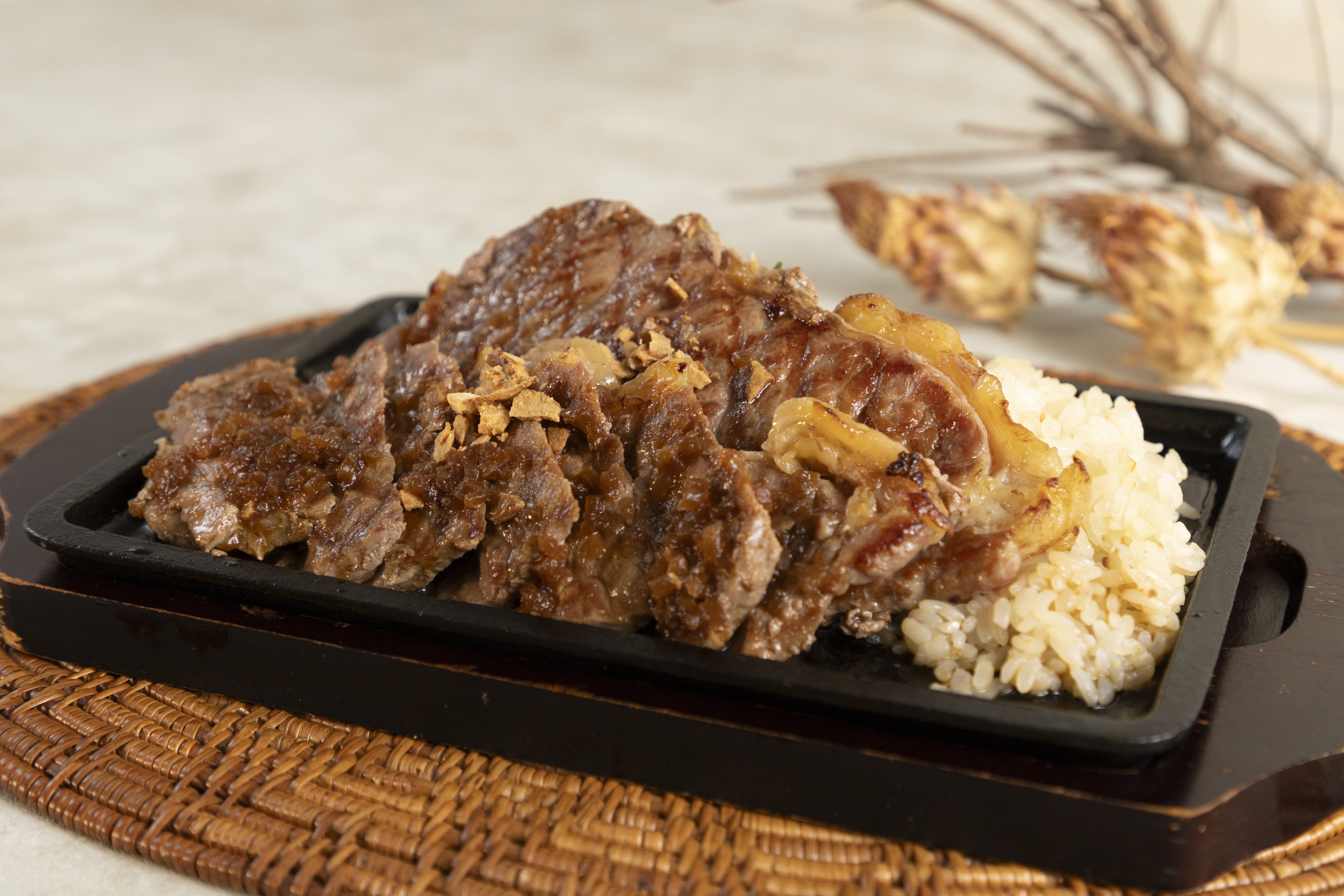 DOUBLE SIRLOIN STEAK PILAF