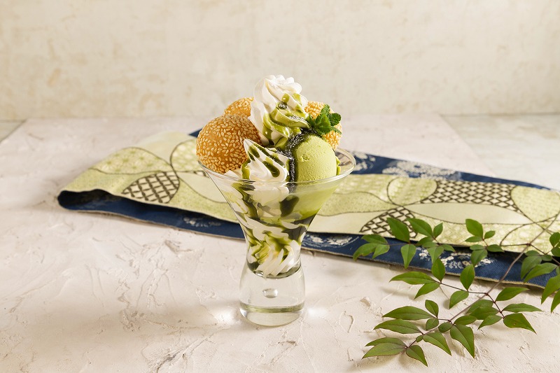 SESAME DANGO WITH ICE CREAM