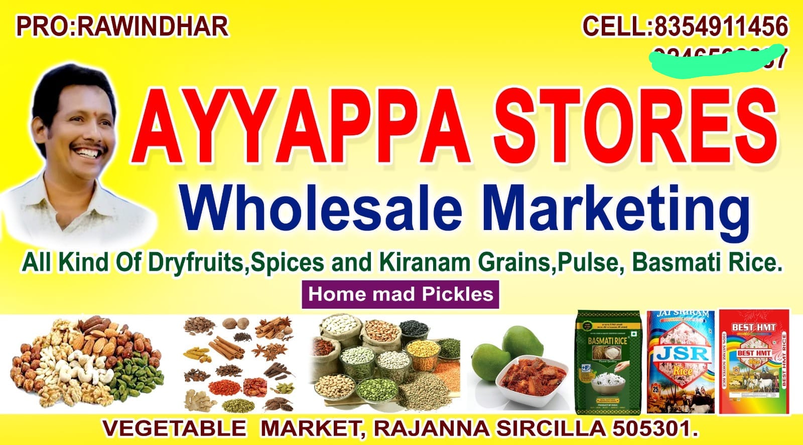 Ayyappaa Stores - Wholesale Marketing Banner