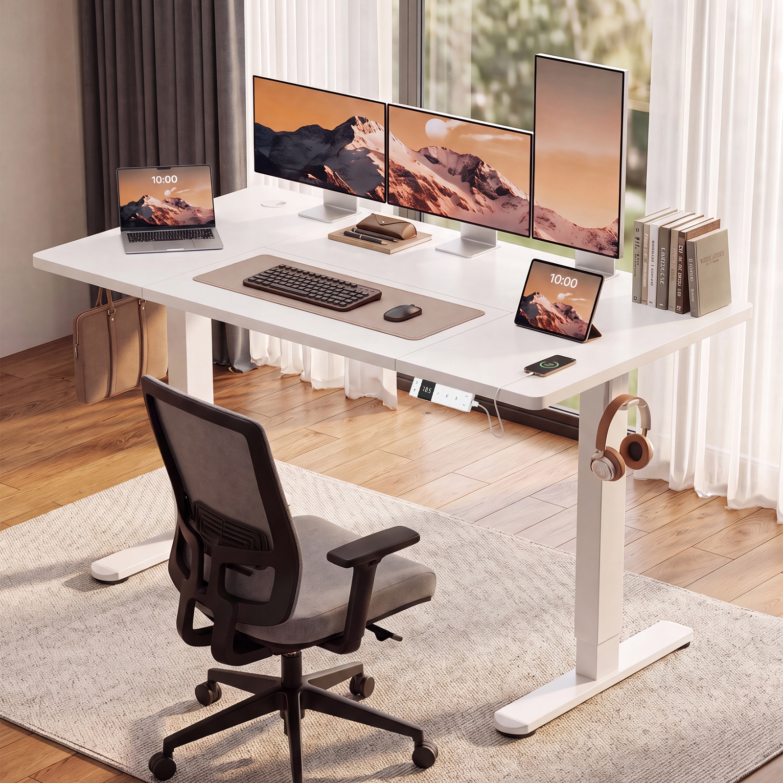 Gunji elektrischer Schreibtisch im Homeoffice