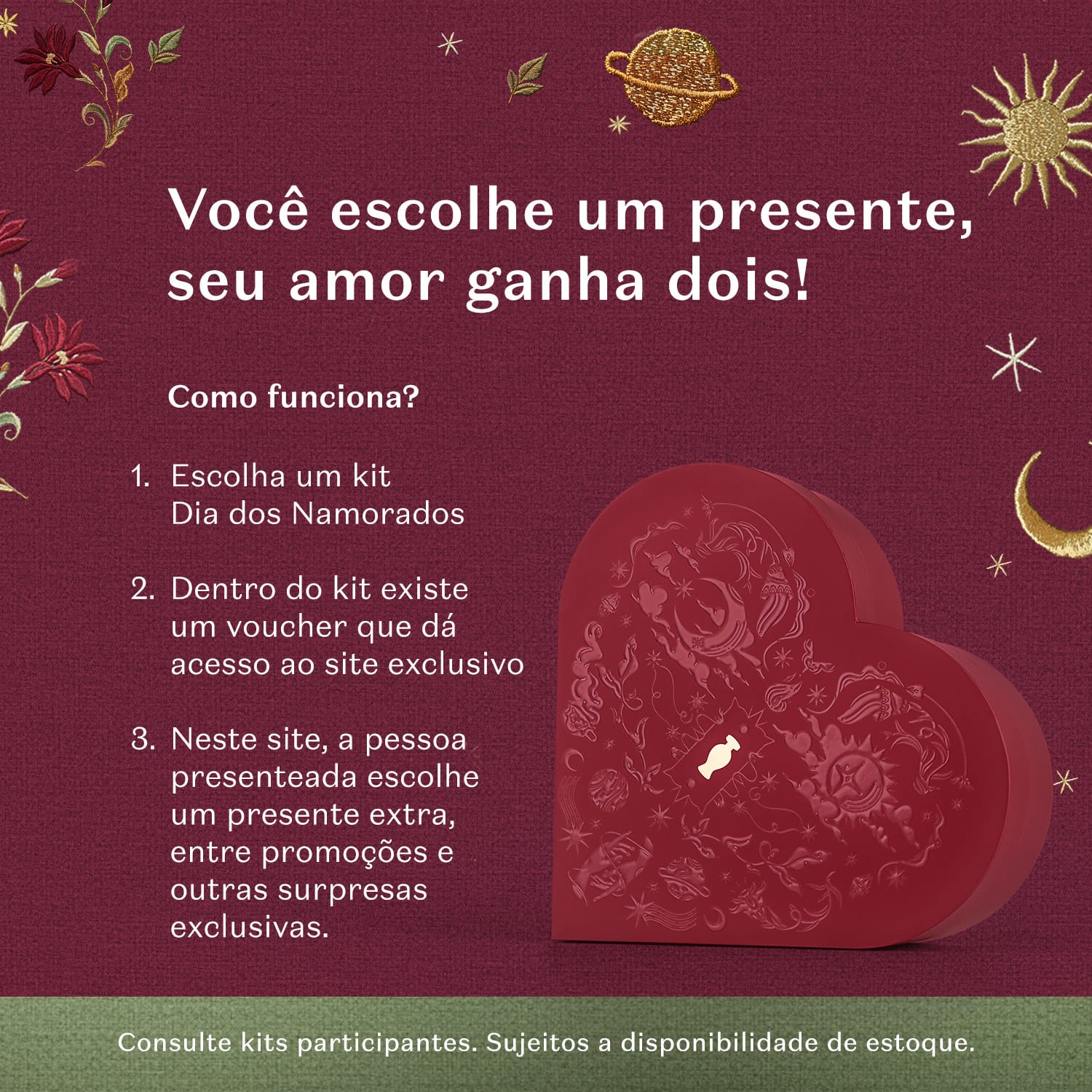 89.963 - Kit Presente Dia Dos Namorados Floratta Red (2 Itens) - Foto 1