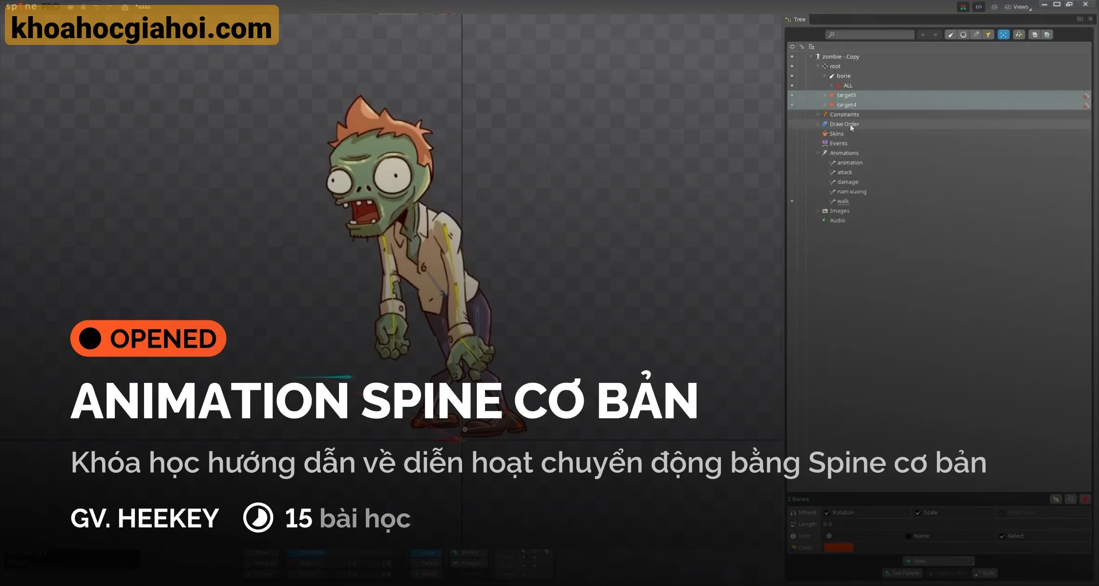 Khóa Học Animation Spine Cơ Bản – Học Tạo Chuyển Động 2D Chuyên Nghiệp Cùng Digiart Academy